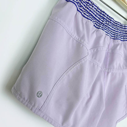 lululemon tracker short III swift pretty purple - size 6