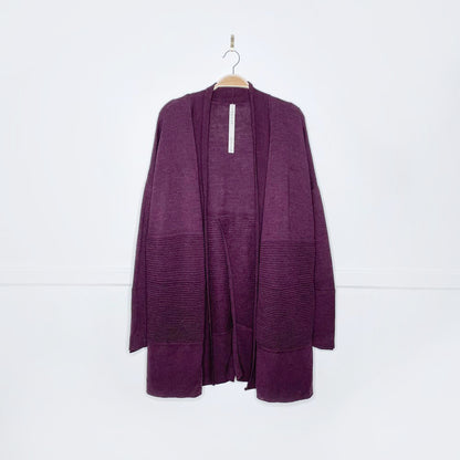 lululemon 2019 sit in lotus knit merino wool wrap sweater