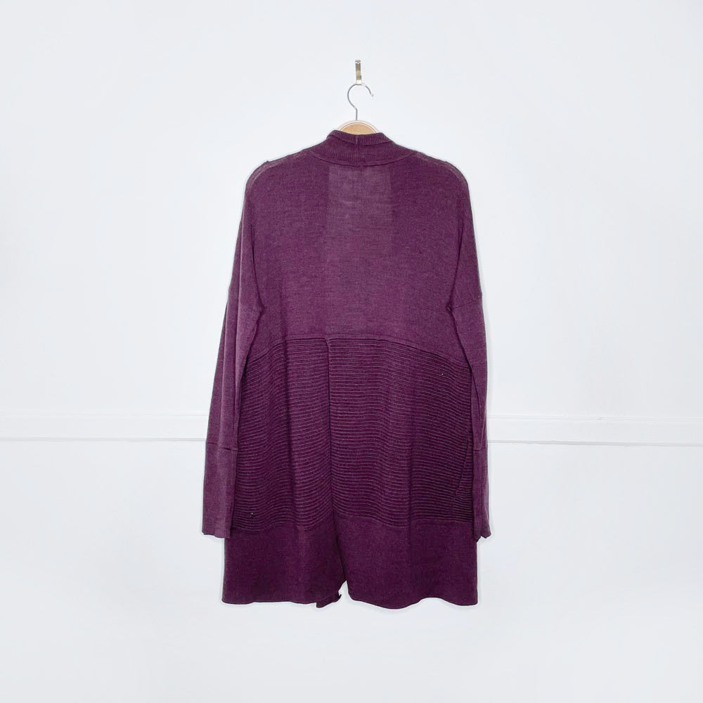 lululemon 2019 sit in lotus knit merino wool wrap sweater