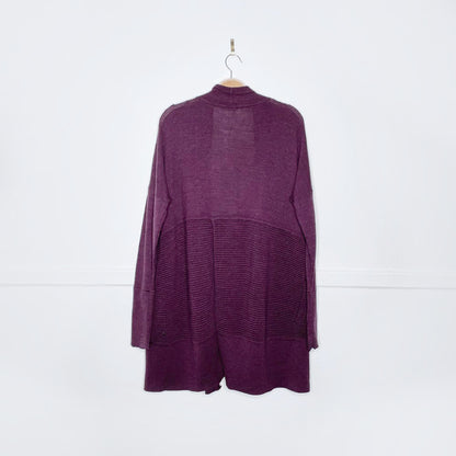 lululemon 2019 sit in lotus knit merino wool wrap sweater