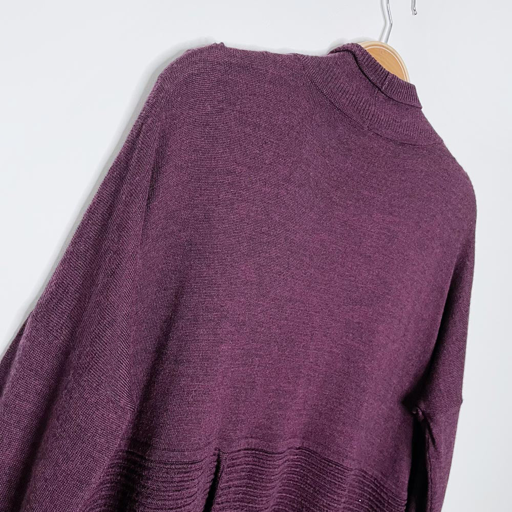 lululemon 2019 sit in lotus knit merino wool wrap sweater
