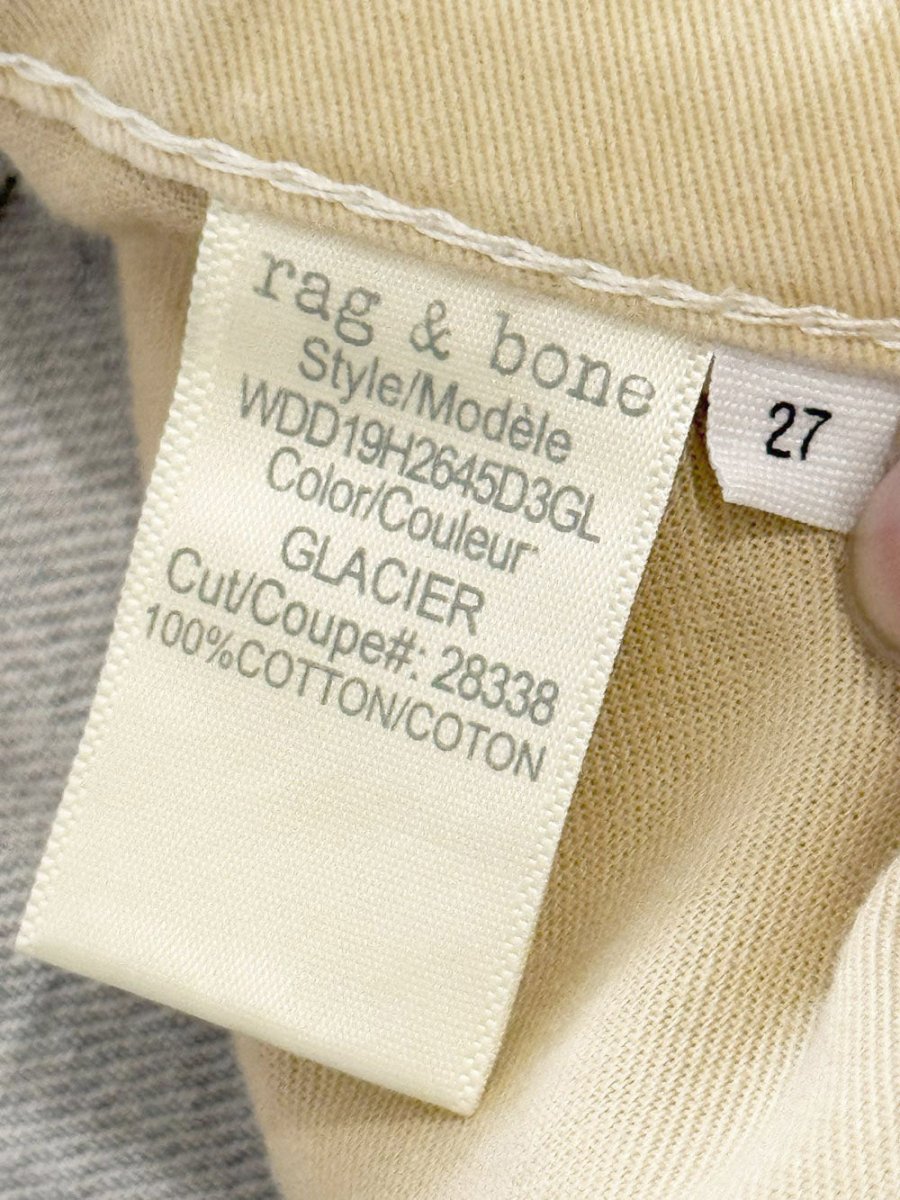 rag & bone high rise straight leg jeans | glacier - good market thrift store
