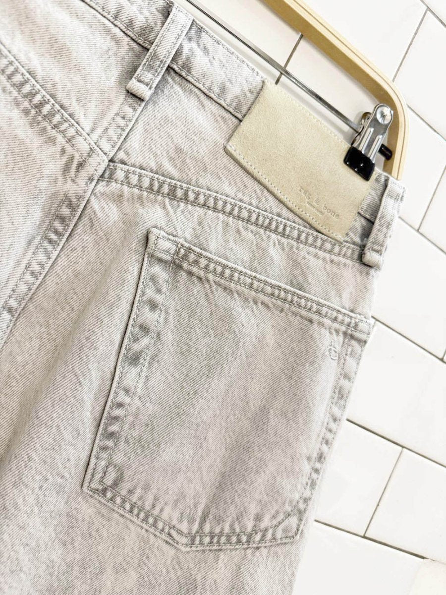 rag & bone high rise straight leg jeans | glacier - good market thrift store