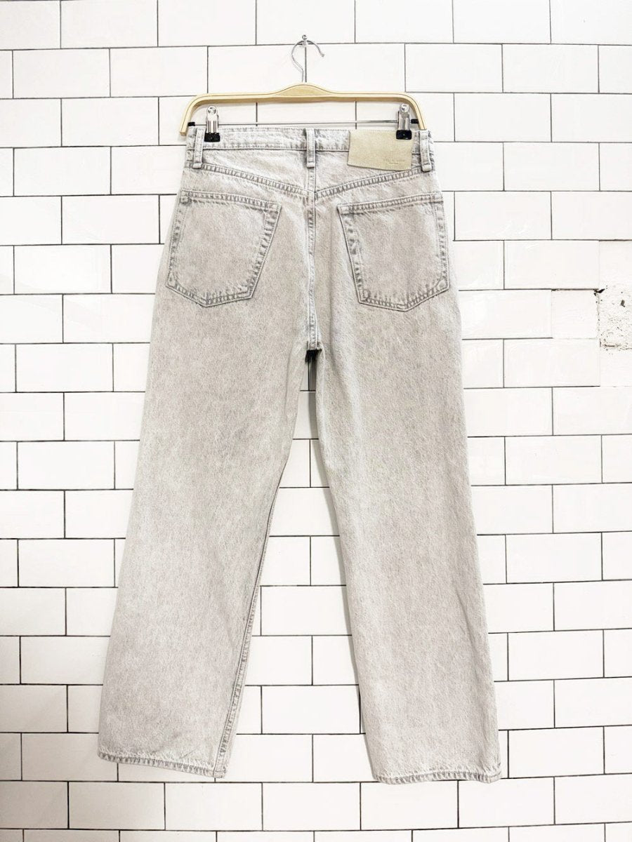 rag & bone high rise straight leg jeans | glacier - good market thrift store