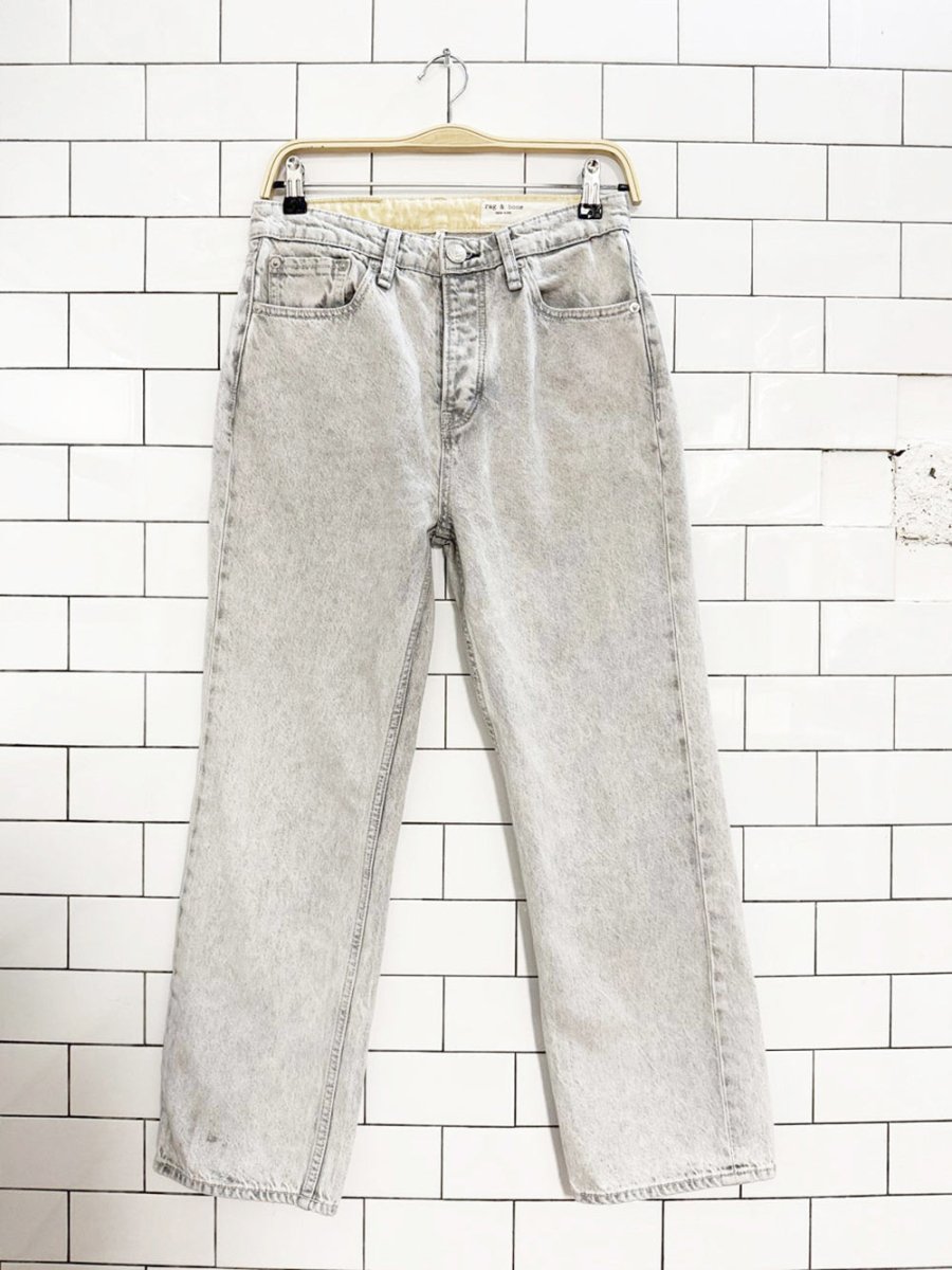 rag & bone high rise straight leg jeans | glacier - good market thrift store