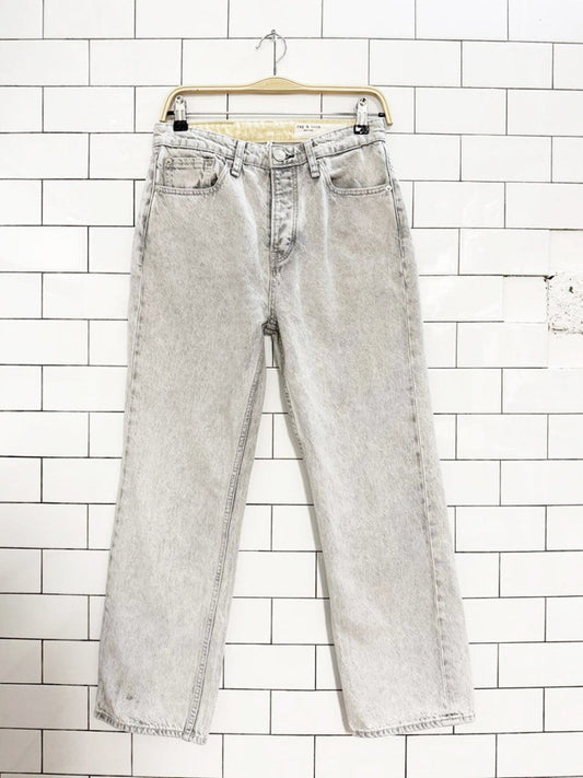rag & bone high rise straight leg jeans | glacier - good market thrift store