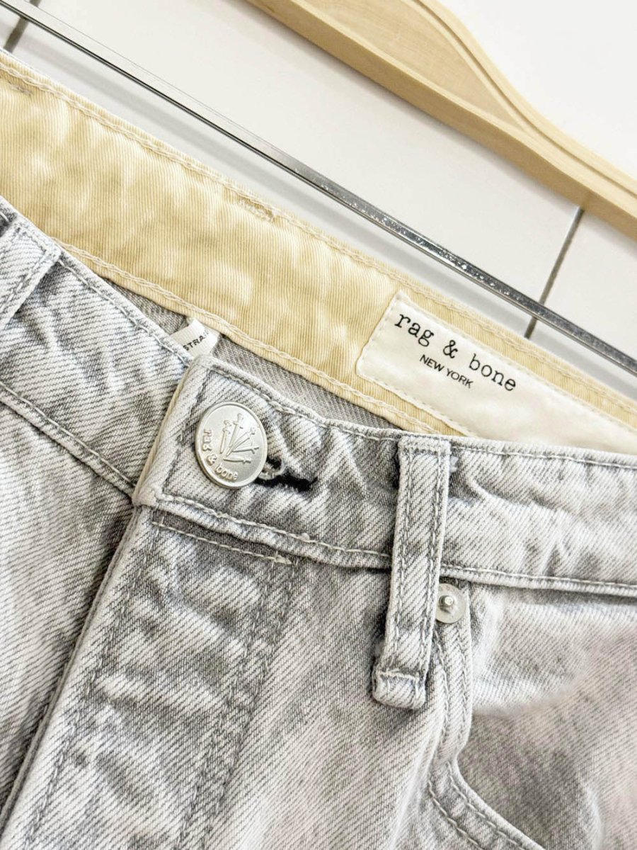 rag & bone high rise straight leg jeans | glacier - good market thrift store