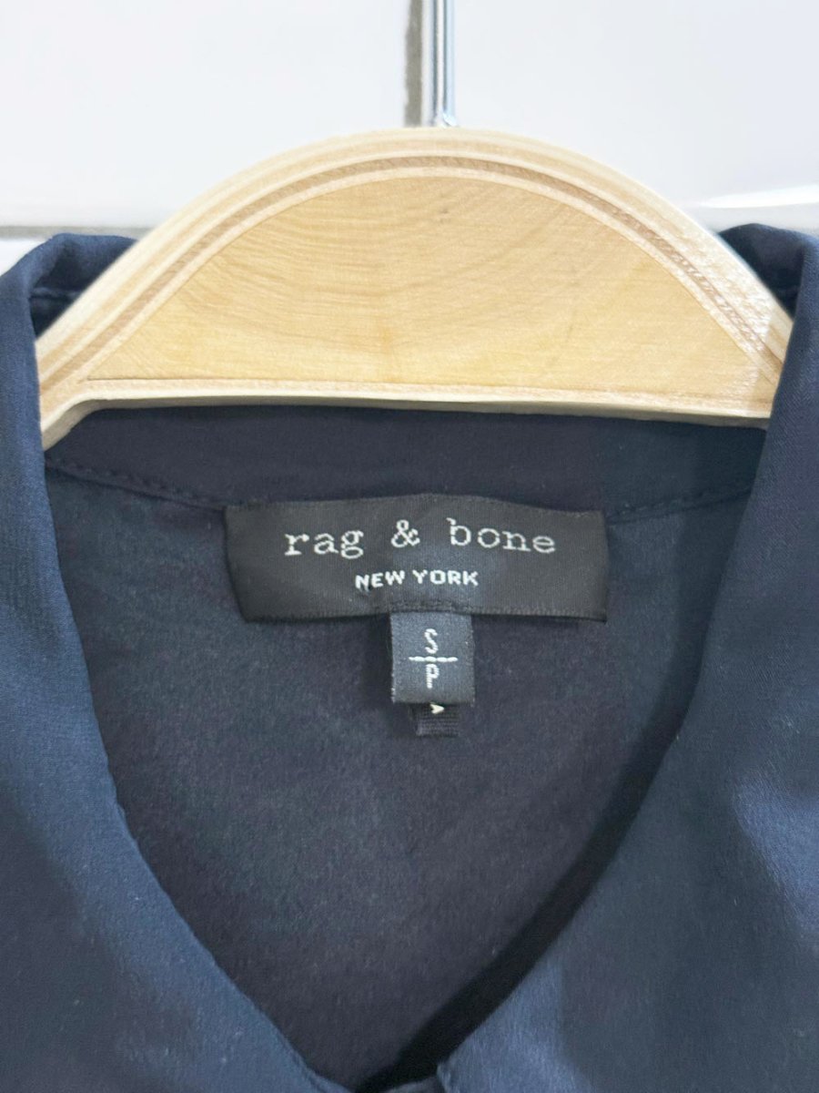 rag & bone silk trim luna mesh shirt - good market thrift store
