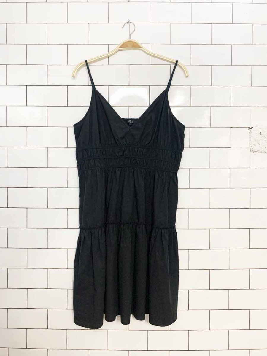 rails carmen poplin cotton tiered mini dress - good market thrift store