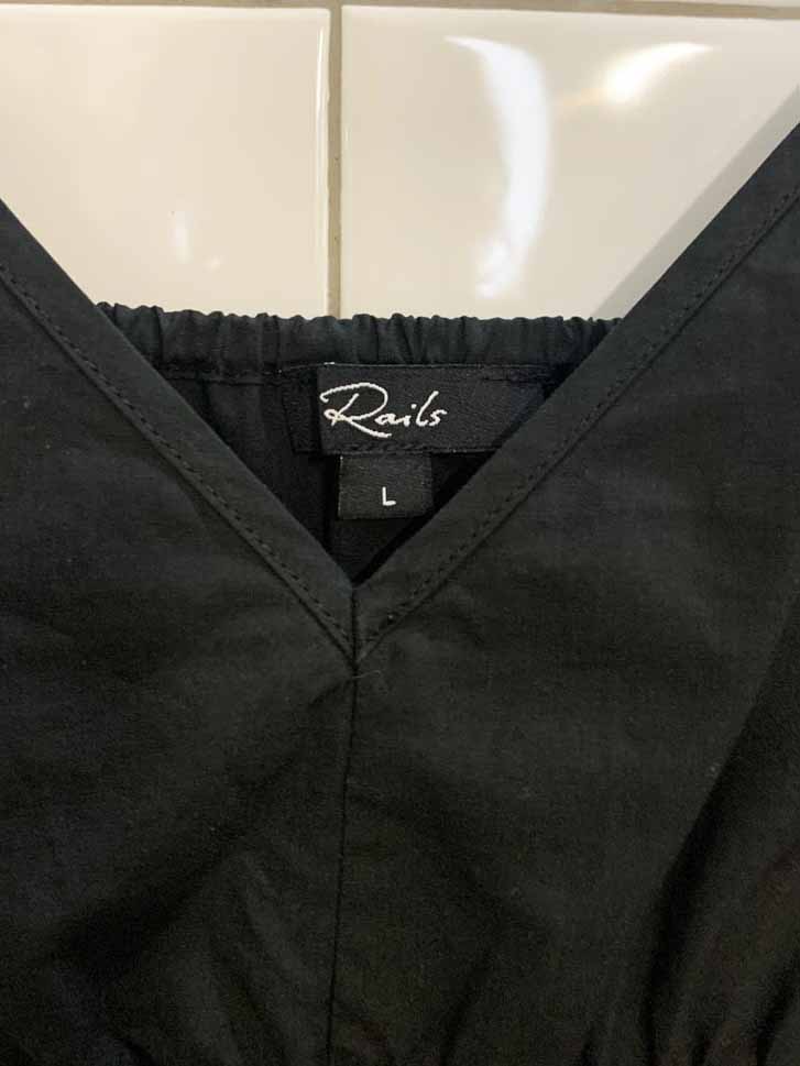 rails carmen poplin cotton tiered mini dress - good market thrift store