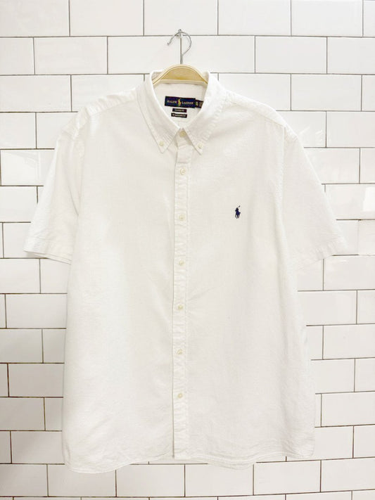 ralph lauren classic untucked fit ribbed full button shirt - good market thrift store
