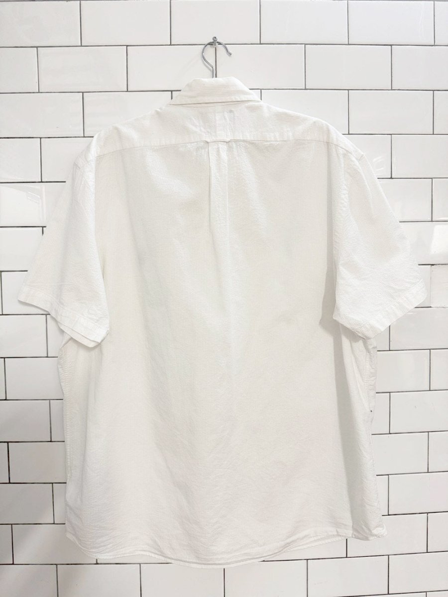ralph lauren classic untucked fit ribbed full button shirt - good market thrift store