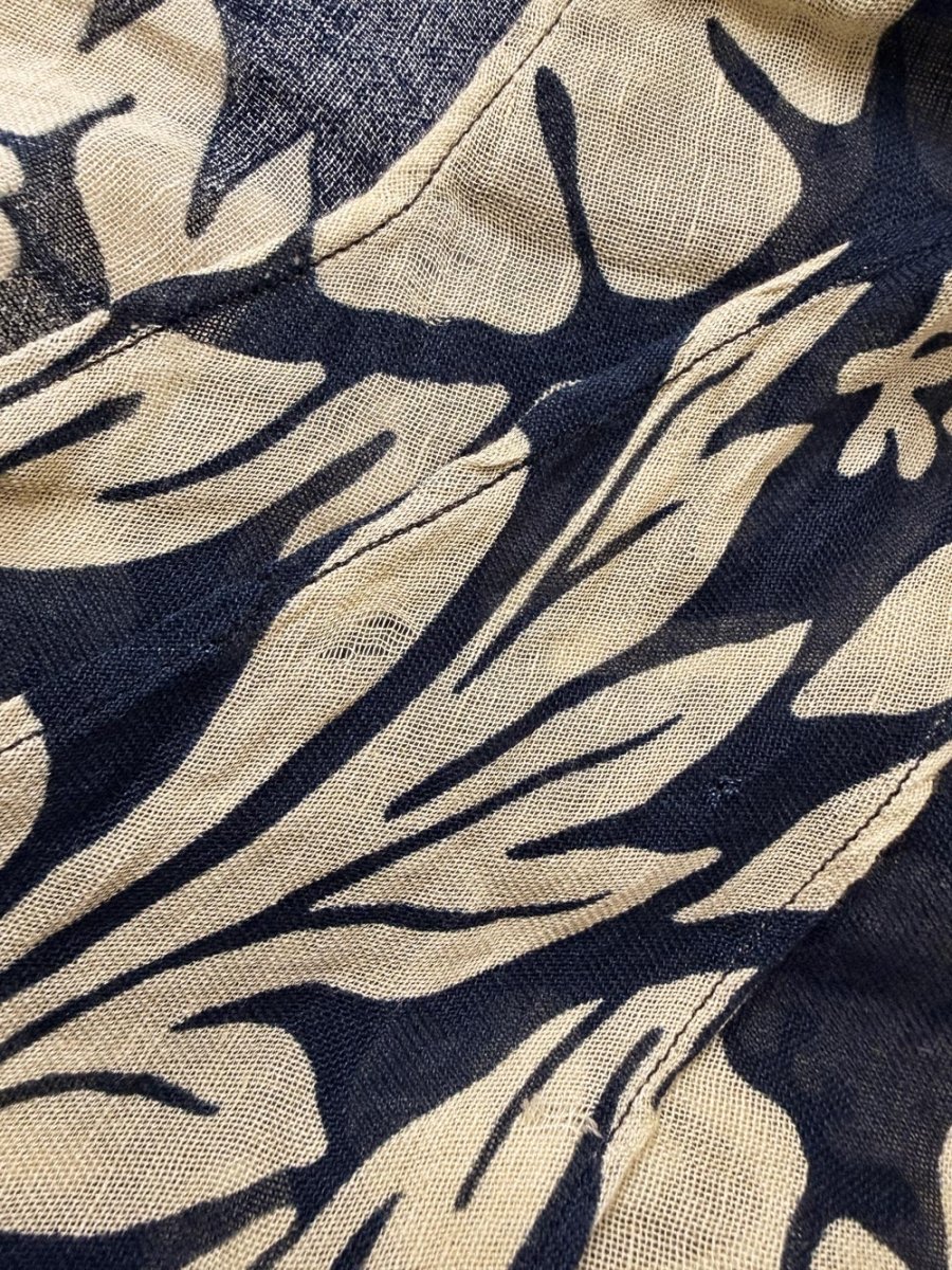 ralph lauren denim & supply linen-blend sheer tropical dress | made in India - good market thrift store
