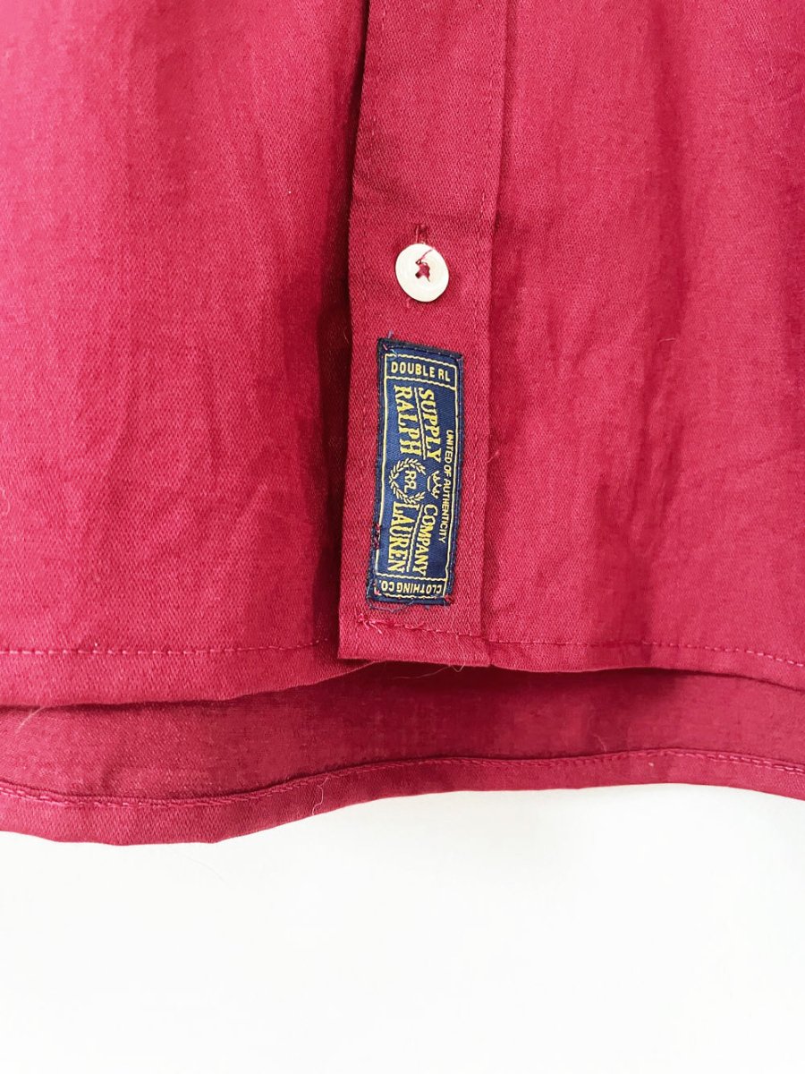 ralph lauren sporty prep cropped shirt | rework - good market thrift store
