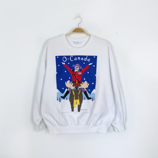 vintage 90s marci lipman x robert kitchen canada sweatshirt
