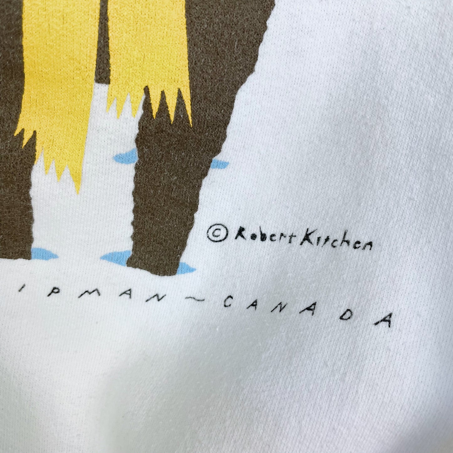 vintage 90s marci lipman x robert kitchen canada sweatshirt