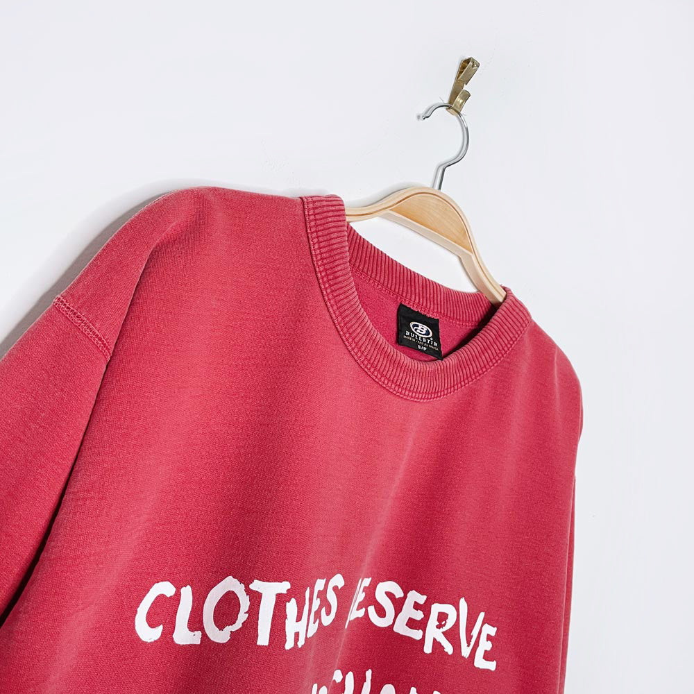 vintage 00s bulletin x earth activist faded sweatshirt