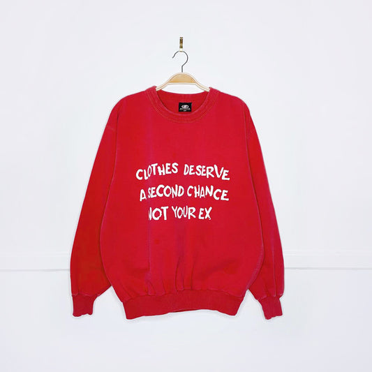 vintage 00s bulletin x earth activist faded sweatshirt