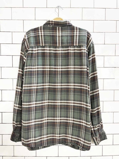 red head ranch snap button flannel shirt - good market thrift store