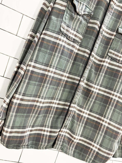 red head ranch snap button flannel shirt - good market thrift store