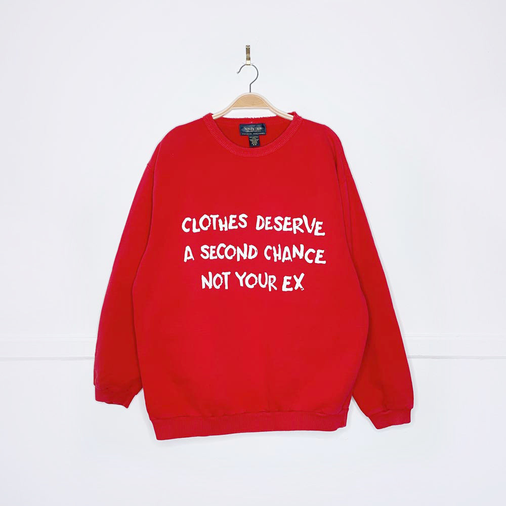 vintage 90s non-fiction x earth activist sweatshirt