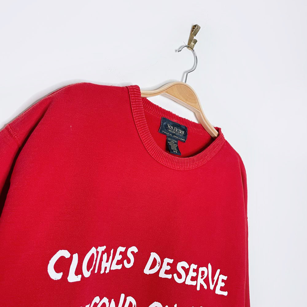 vintage 90s non-fiction x earth activist sweatshirt