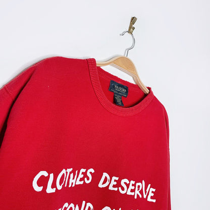 vintage 90s non-fiction x earth activist sweatshirt