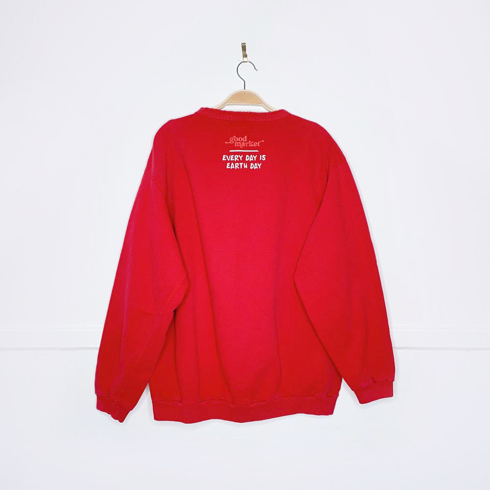vintage 90s non-fiction x earth activist sweatshirt