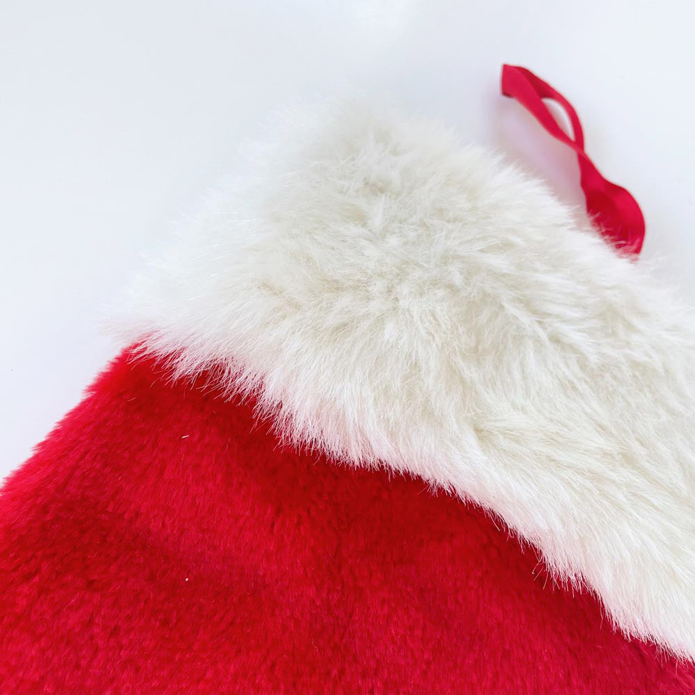 vintage santa holiday stocking