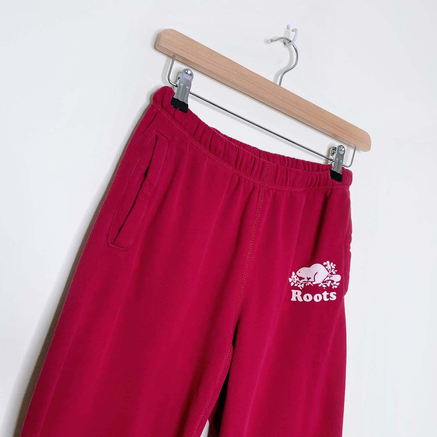 roots red organic cooper sweatpant - size xxs