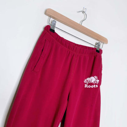 roots red organic cooper sweatpant - size xxs