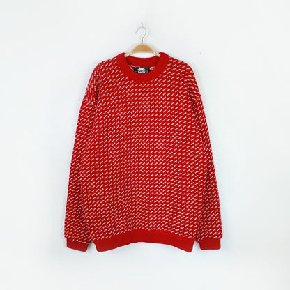 vintage 80s roots norweigan wool fisherman sweater