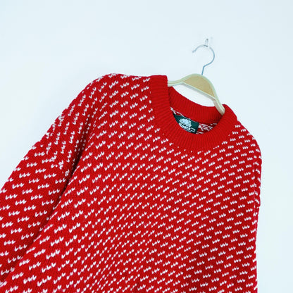 vintage 80s roots norweigan wool fisherman sweater