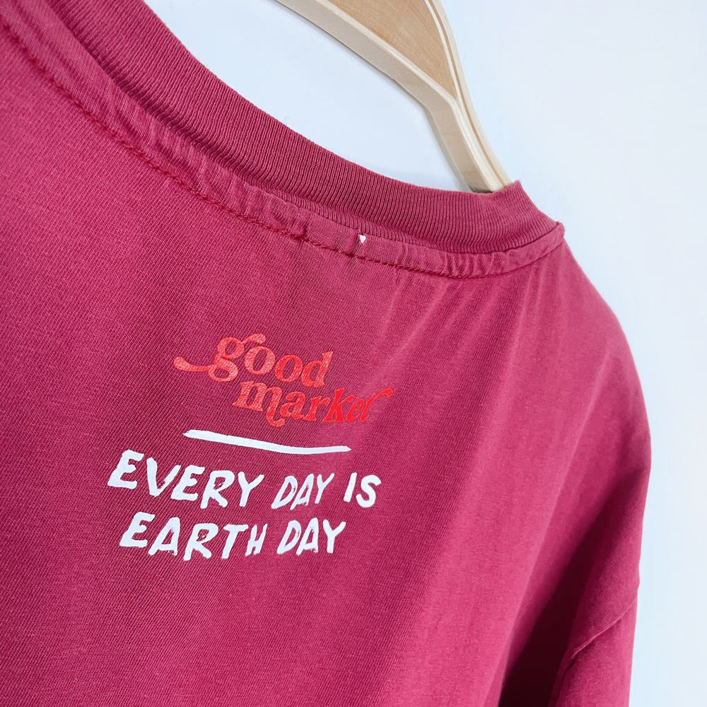 vintage 00s hanes beefy tee x earth activist crop tee