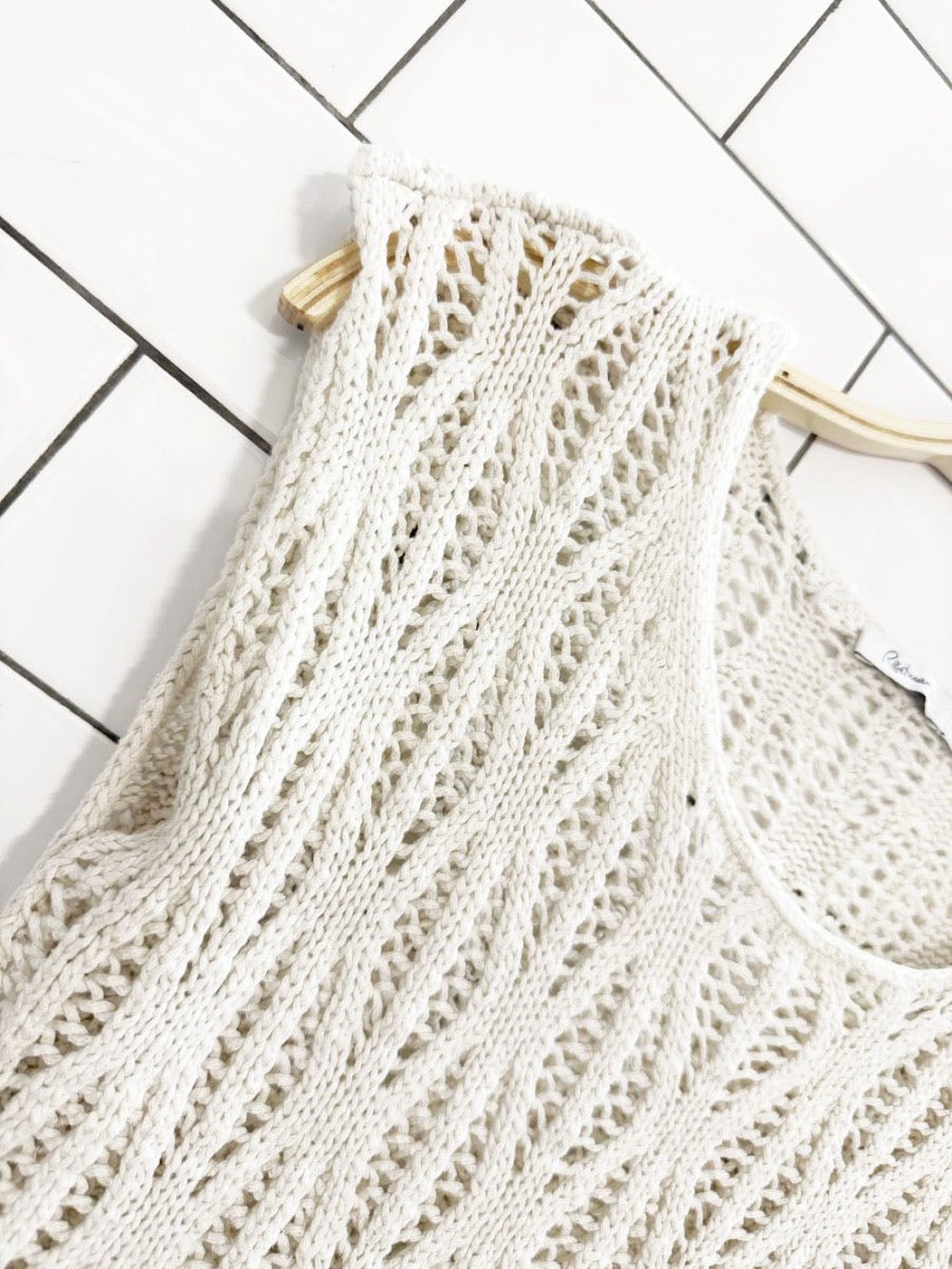 reitmans crochet knit sleeveless top - good market thrift store