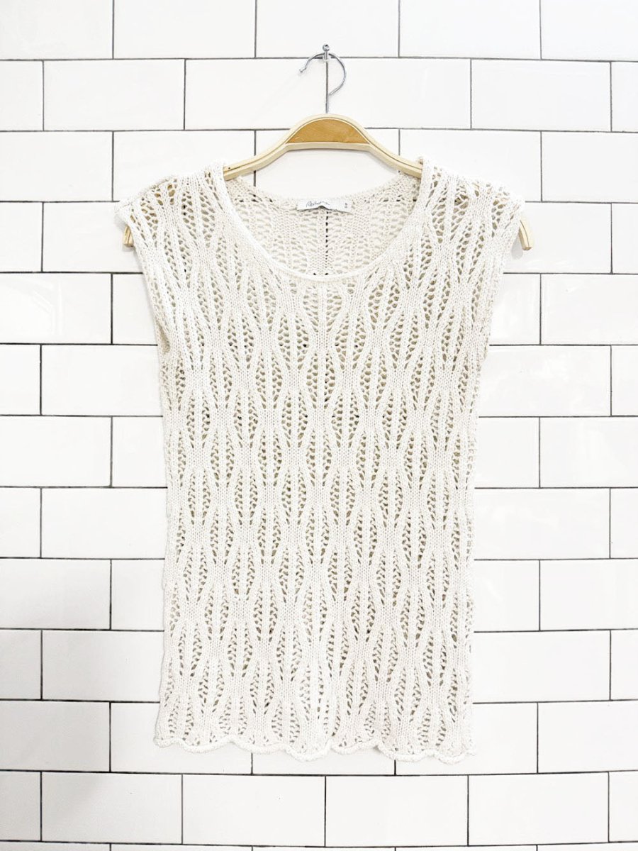 reitmans crochet knit sleeveless top - good market thrift store