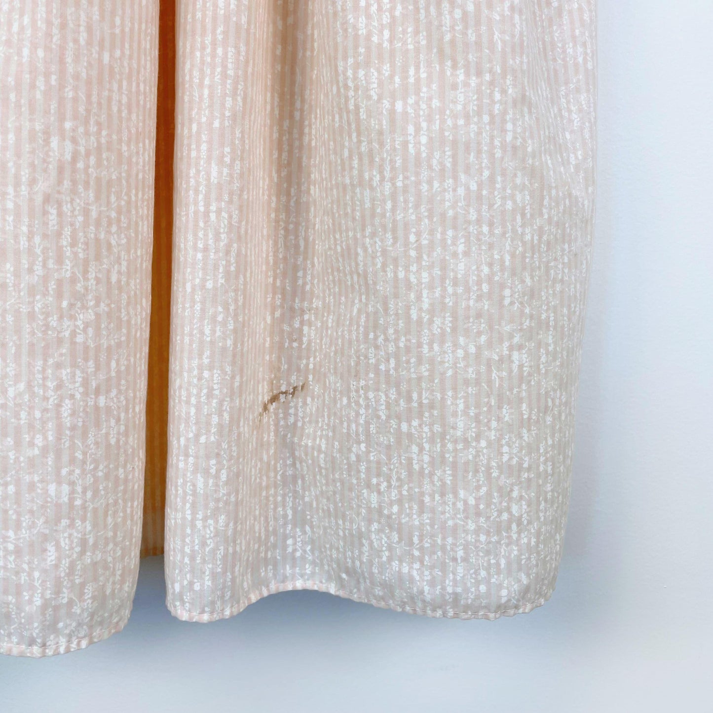 vintage reitmans peach striped shirt midi dress