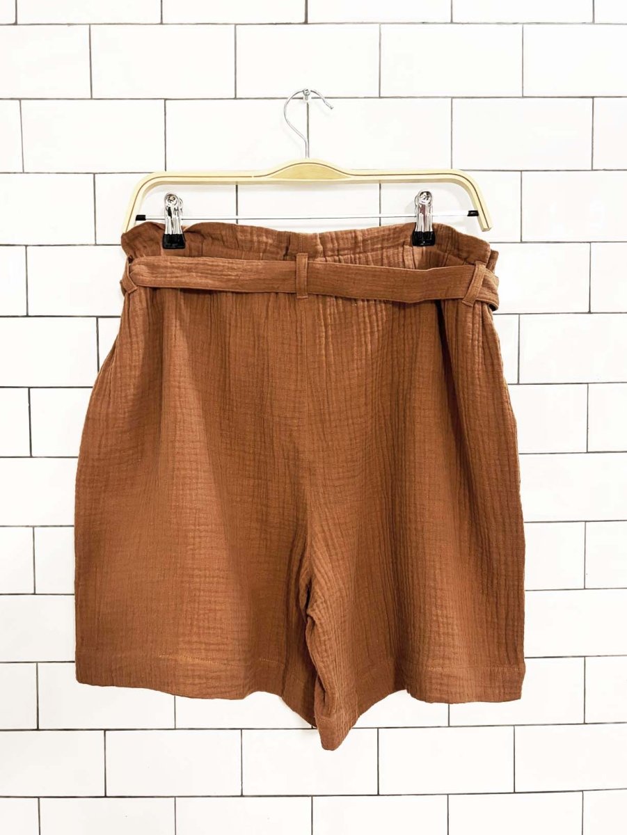 reitmans gauze cotton belted shorts - good market thrift store