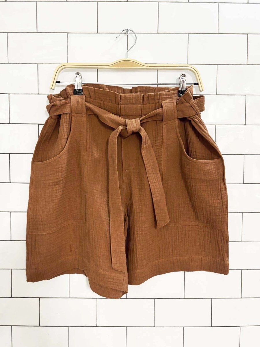reitmans gauze cotton belted shorts - good market thrift store