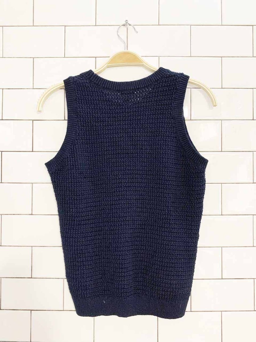 reitmans waffle knit sleeveless vest top - good market thrift store