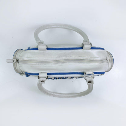 y2k roots faux leather bowling shoulder bag