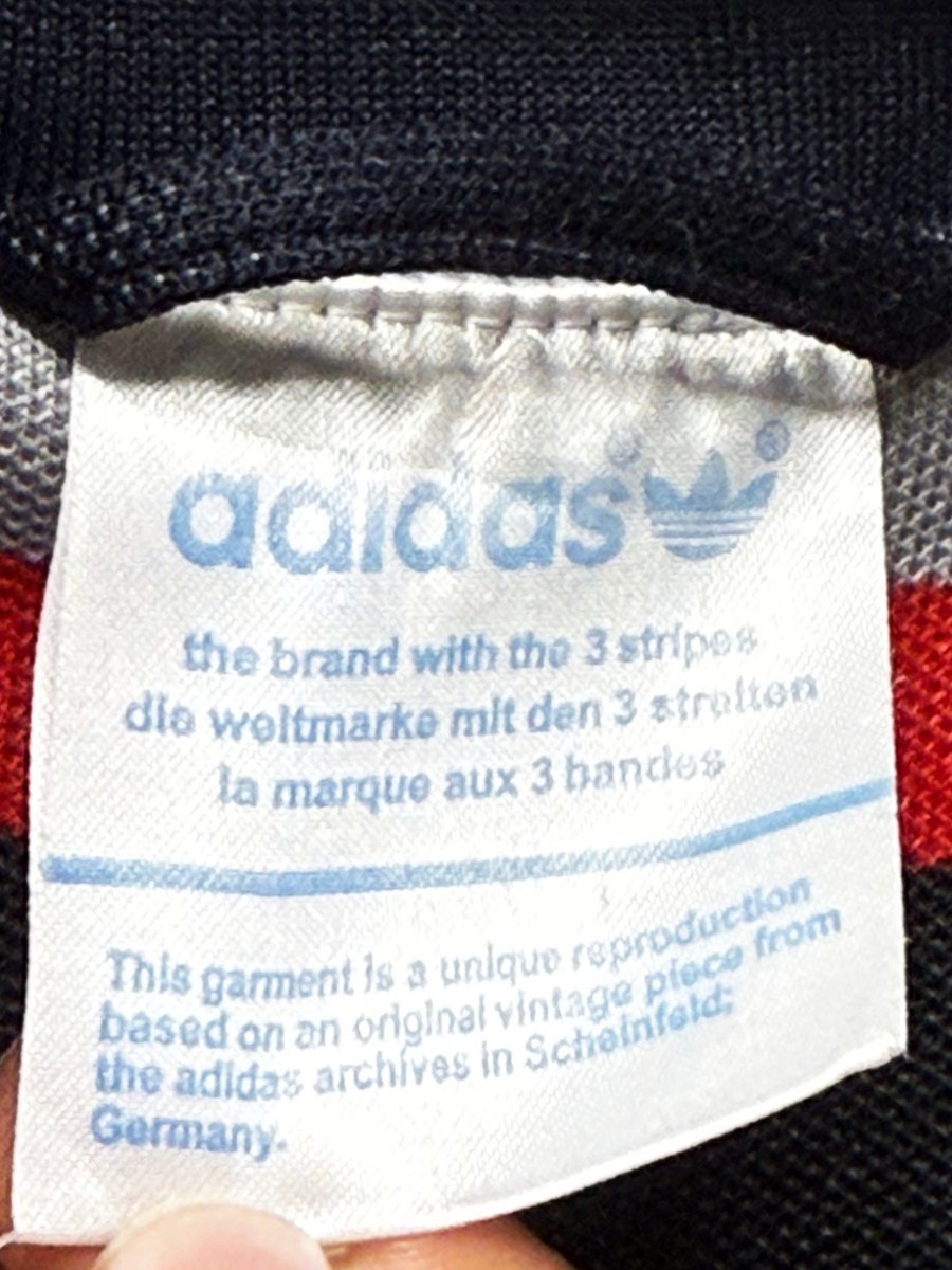 retro adidas three stripe full zip tricot track jacket - good market thrift store