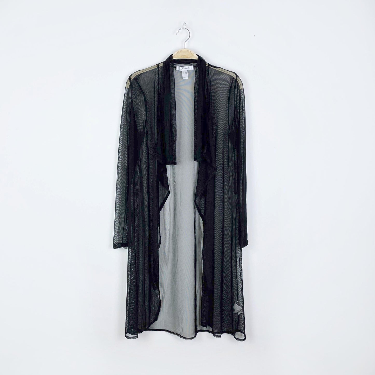 revamped sheer open duster cardigan - size xxs