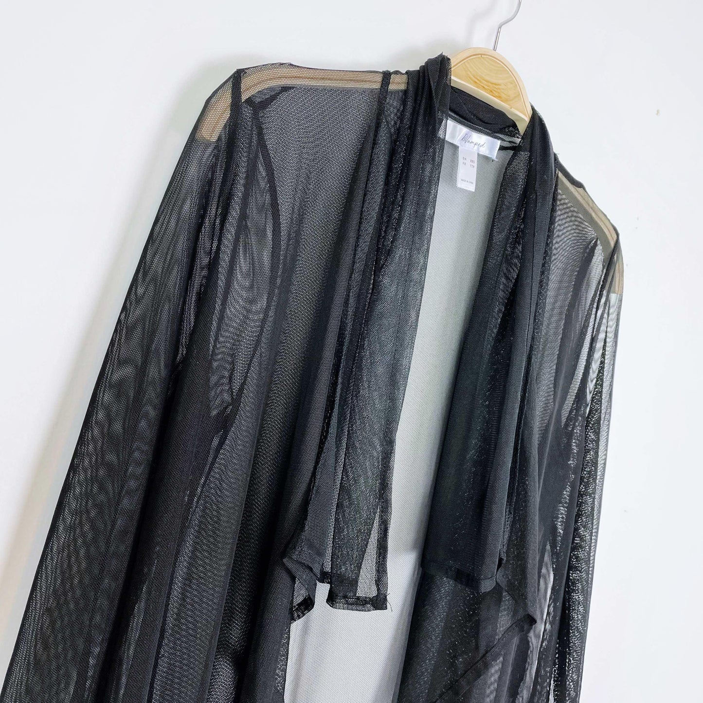 revamped sheer open duster cardigan - size xxs