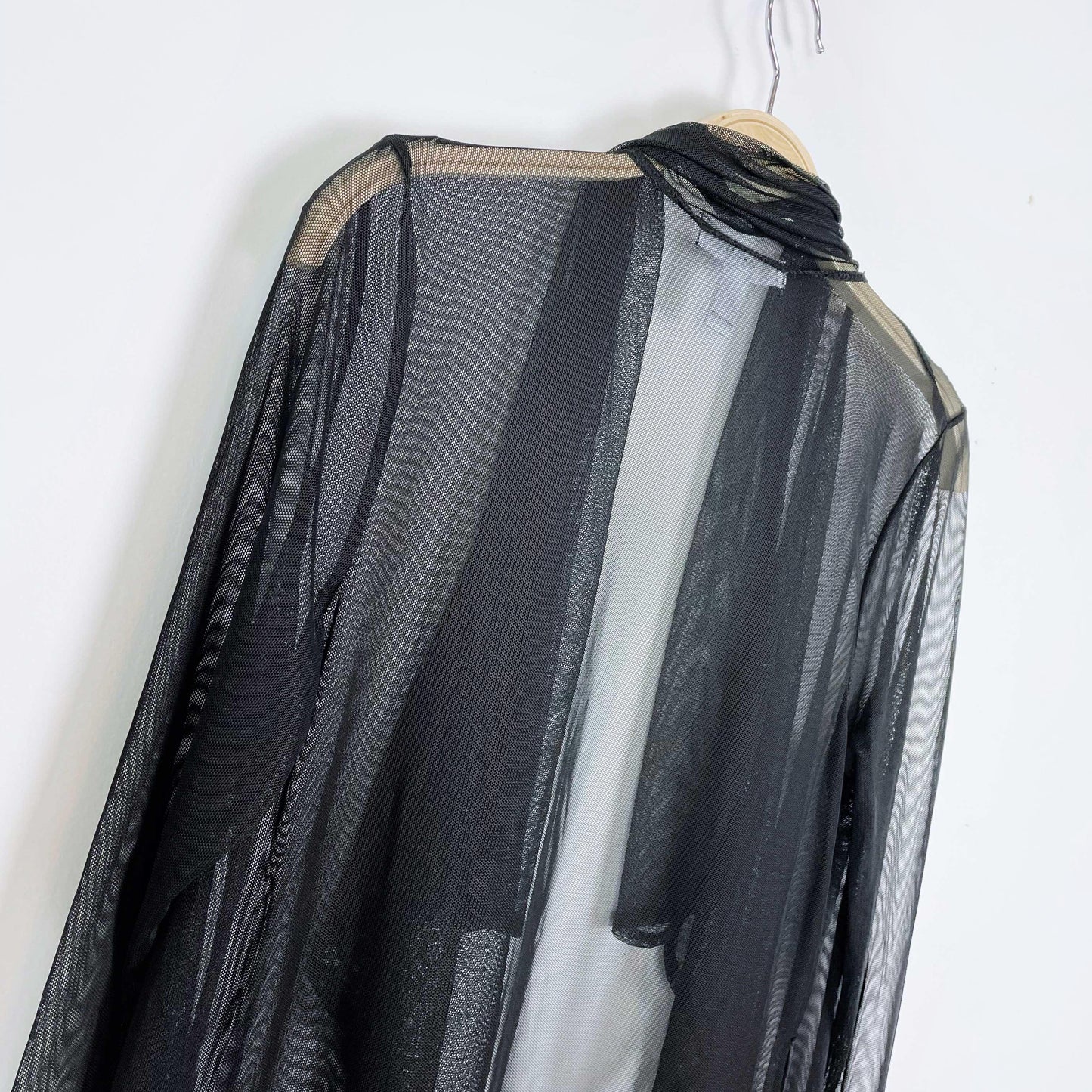 revamped sheer open duster cardigan - size xxs