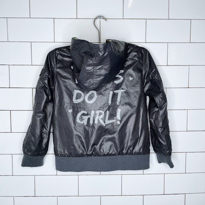 boboli reversible floral rain jacket - size 5