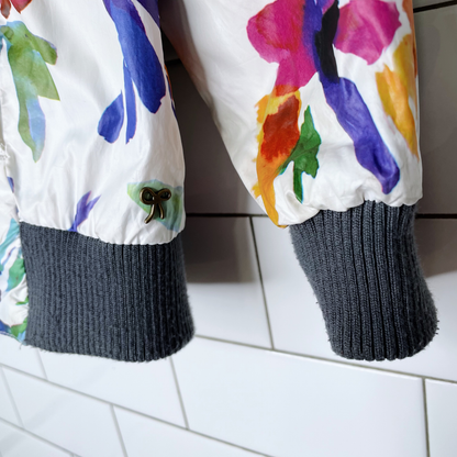 boboli reversible floral rain jacket - size 5