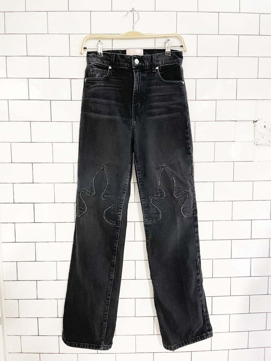 revice western stitch high rise straight jeans - good market thrift store
