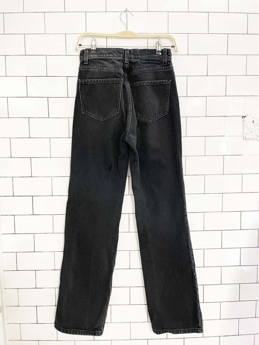revice western stitch high rise straight jeans - good market thrift store