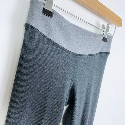 lululemon ribbed two tone crop pants - size 2